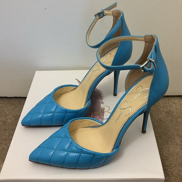 Never worn Jessica Simpson/ Size 8/ Blue pumps - Picture 2 of 4